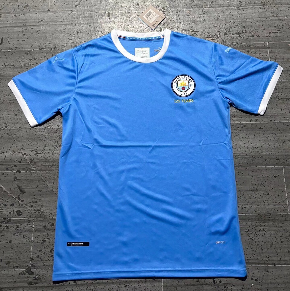 AAA Quality Manchester City 125th Anniversary Soccer Jerseys